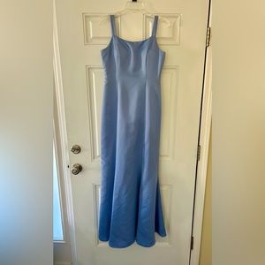 Fit and flare (mermaid-ish) Periwinkle Gown